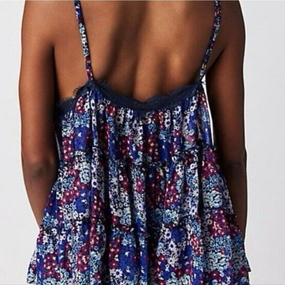 🌿Free People, Merries Garden, sheer tank. NWOT-Size Med - Picture 2 of 9